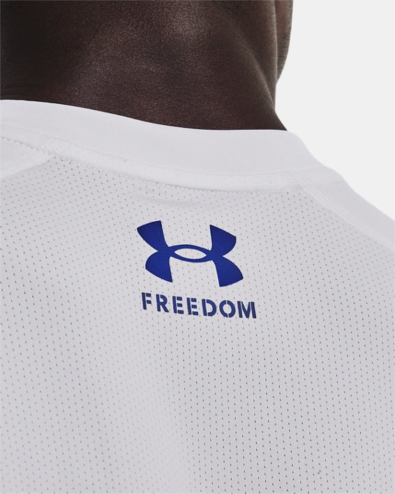 Men's UA Iso-Chill Freedom Hook Long Sleeve, White, pdpMainDesktop image number 3
